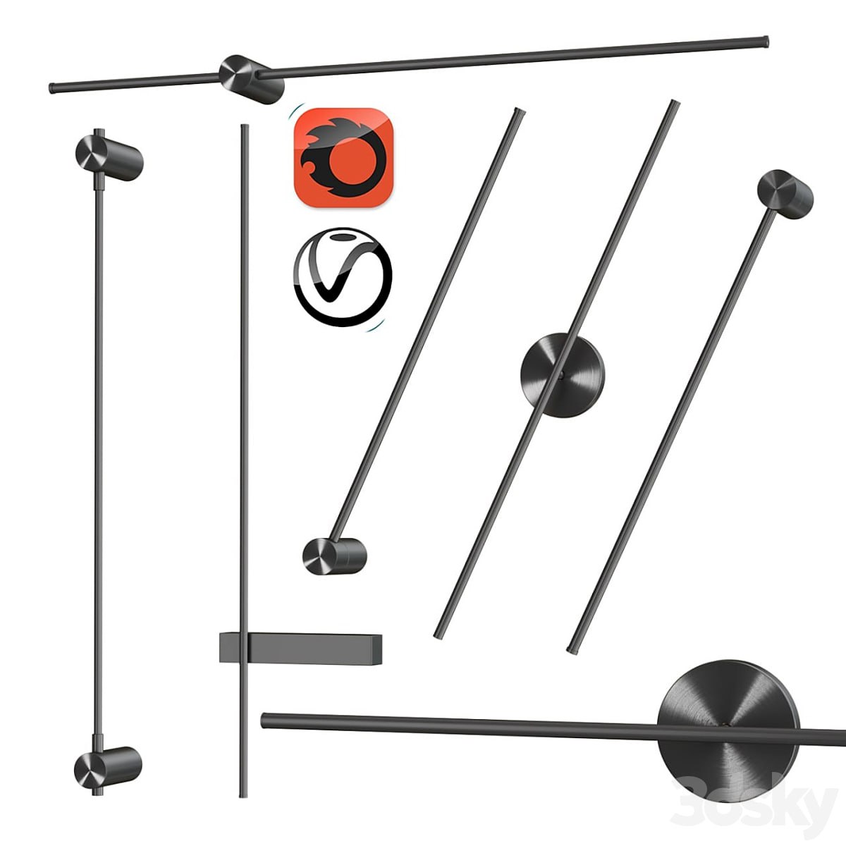 Sconce Trumpet tube Wide collection