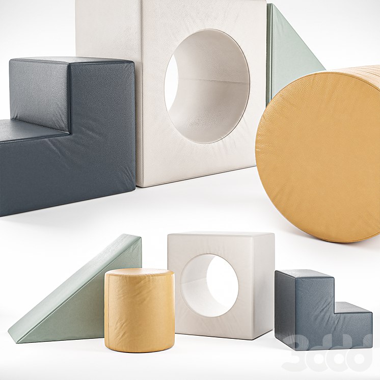 Kids pouf GATHRE BLOCK PLAYSET NIGHTFALL BLOCK