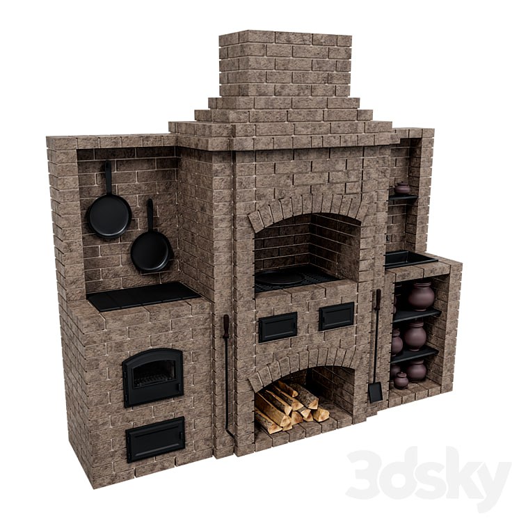 Brick oven barbecue