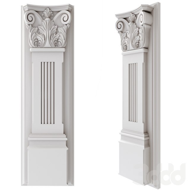 Pilaster carved