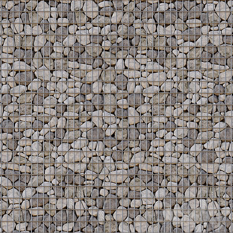 Stone gabion seamless texture