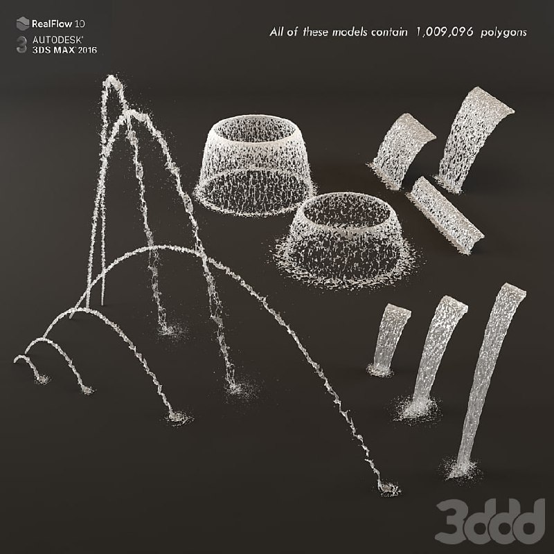 Collection fountain waterfall 2