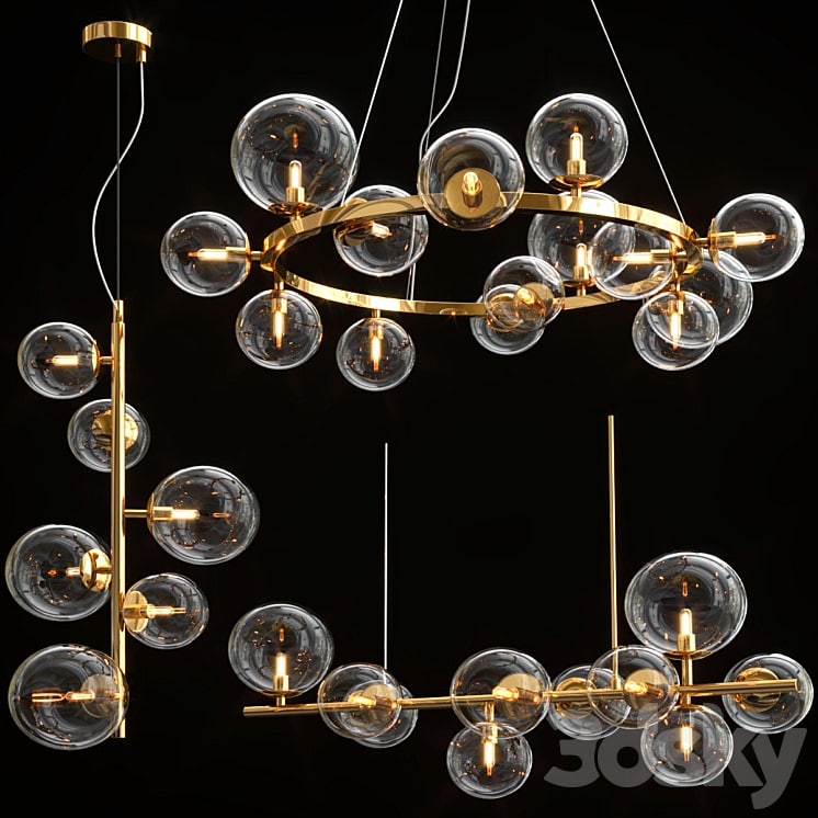 Odeon Black & Gold Light Collection