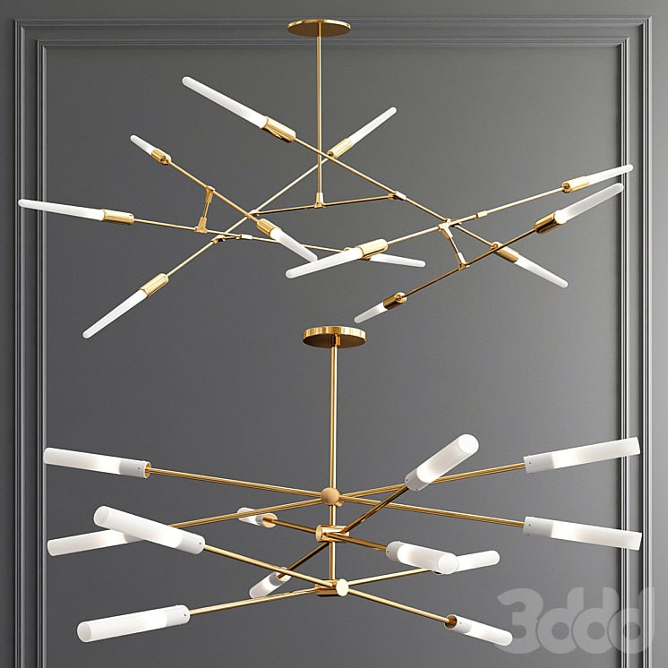 Flute 3-30 LED & Dawn Chandelier