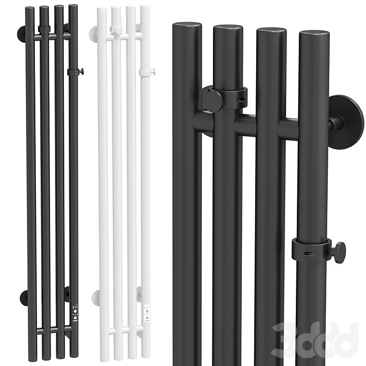 Electric towel warmer EWRIKA Penelope V 120x15, white, black
