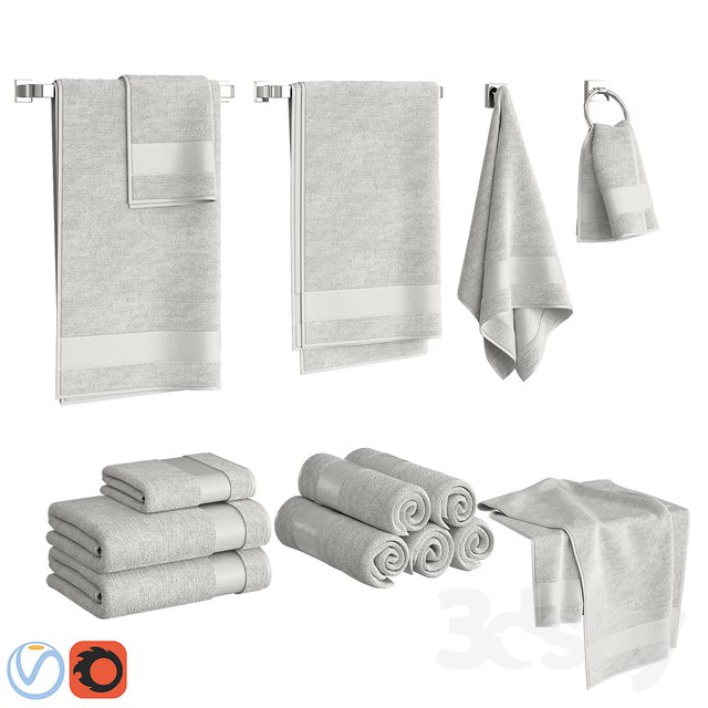White Towels Set