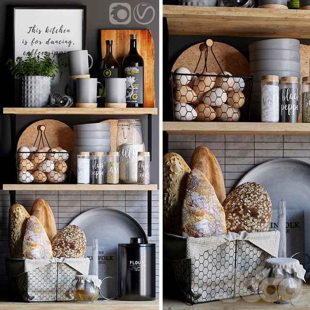 Decorative set for the kitchen 6