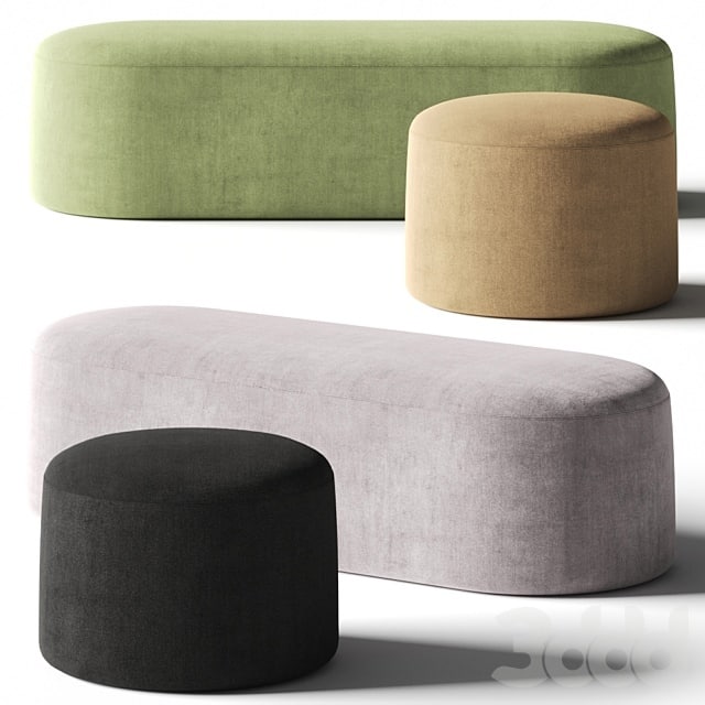 PlusHalle Proto Pouf & Bench
