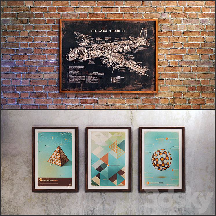 The picture in a frame: 6 piece (Collection 12) Loft