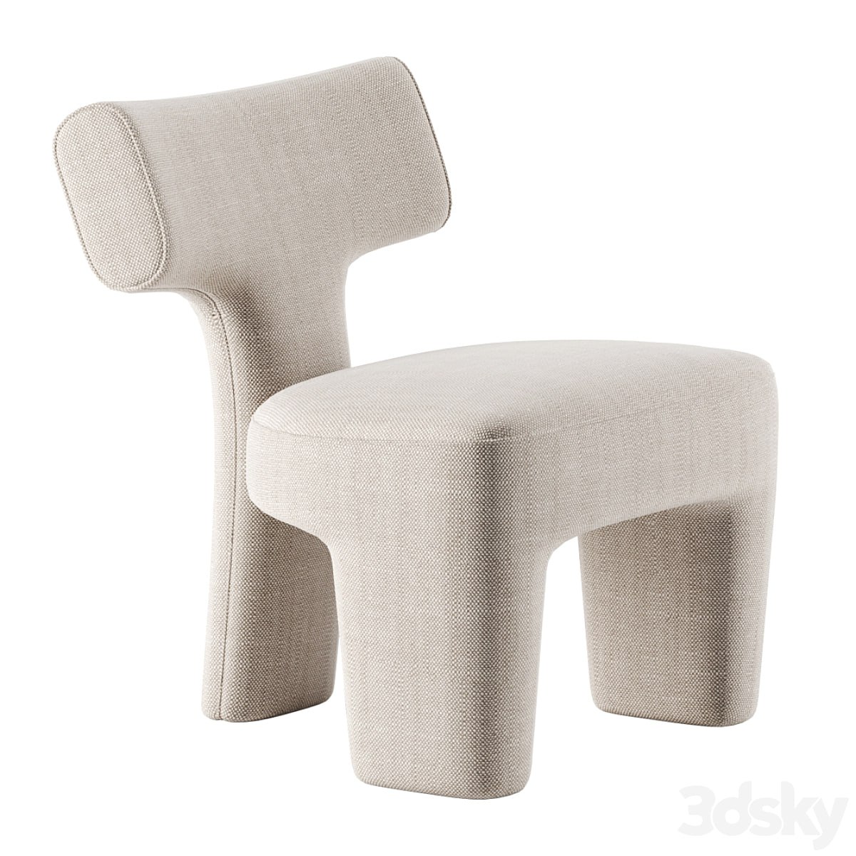 Litho Slipper chair by Pierre Frey