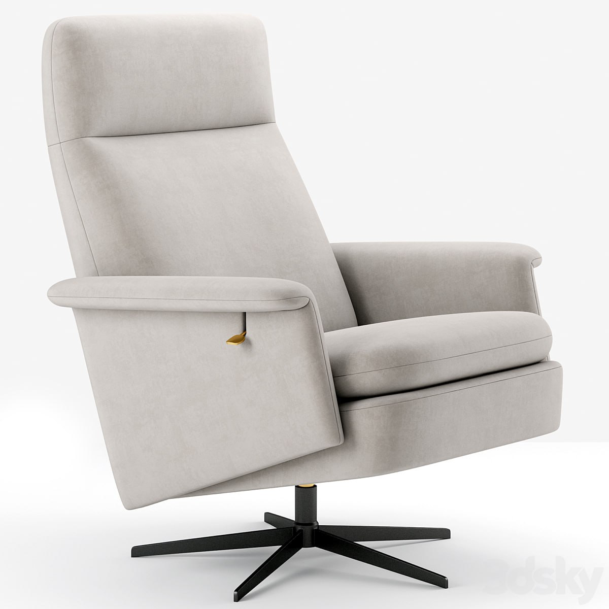 Crescent Swivel Recliner westelm