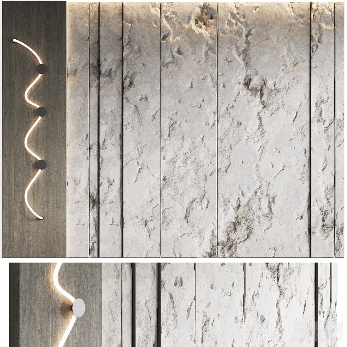 Decorative wall panel Cliff