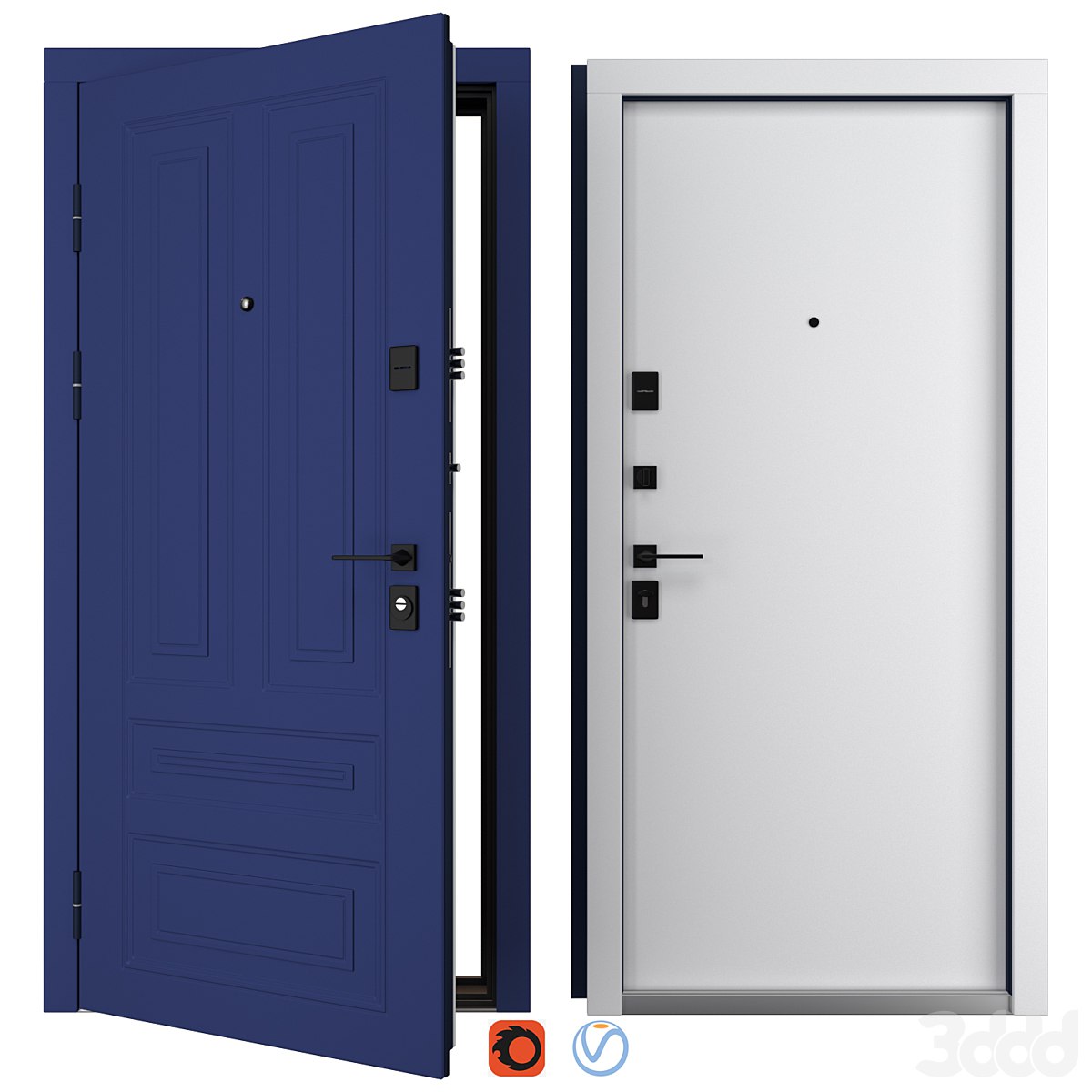 Entrance metal door Country (Abvehr)