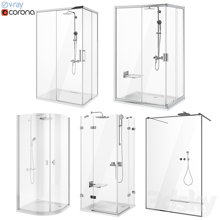 Shower set Ravak and Radaway set 88