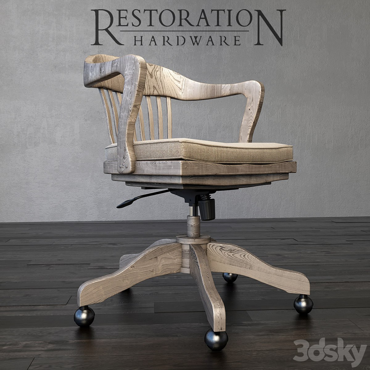 1940s Banker's Chair