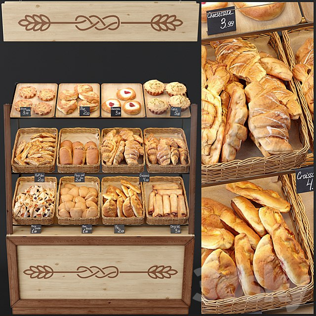 Showcase with pastries for shop and cafe , , , , , , , , , , , , , , , , , , , , , , , , , , ,