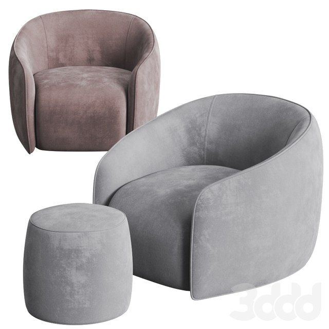 My Home Collection Baloo Armchair and Pouf