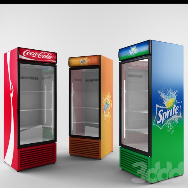 - Refrigerators for drinks Coca-Cola, Fanta, Sprite