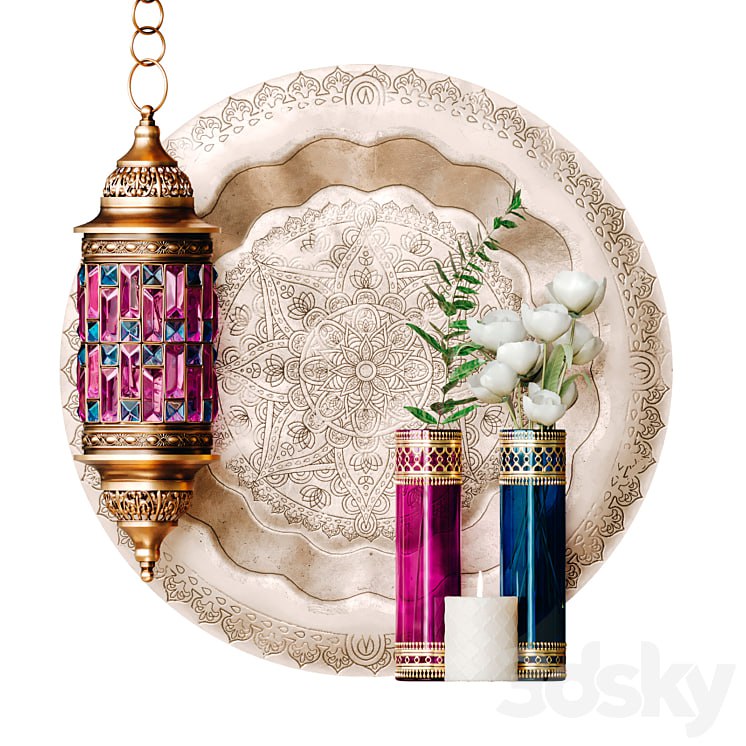 Decorative set in Moroccan style
