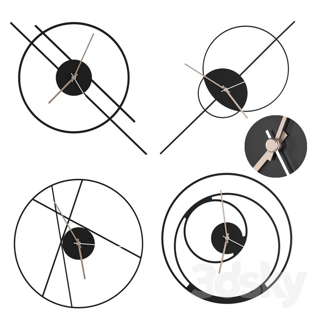 clock set 1 by Horloge Murale