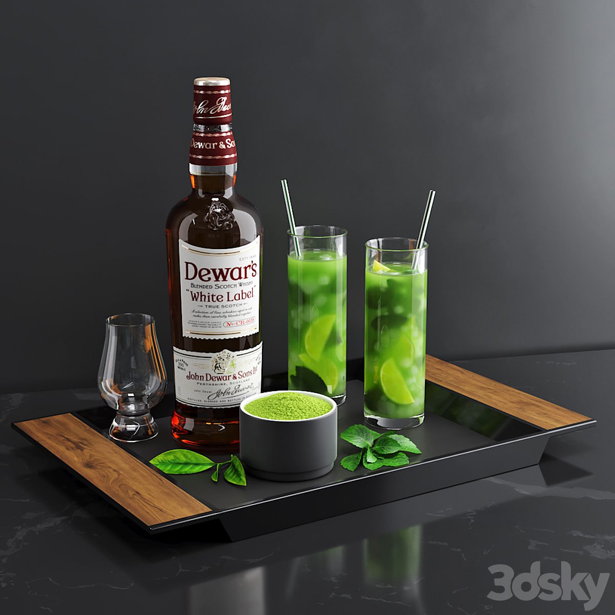 Matcha cocktail set