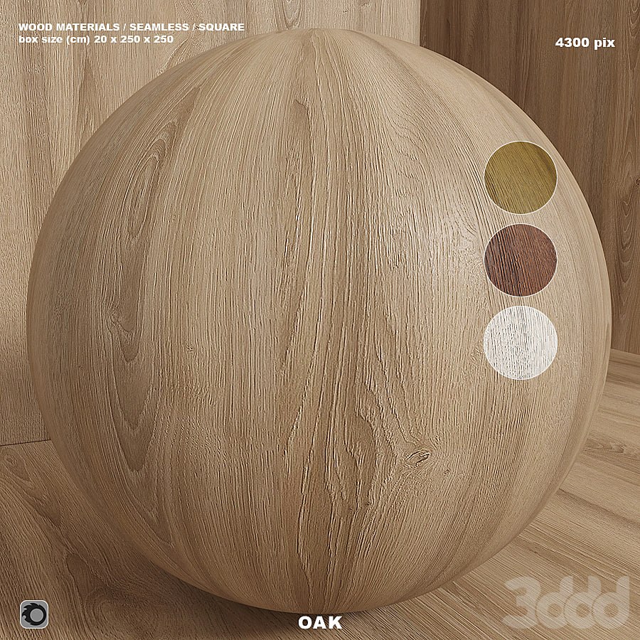 Material wood (seamless) oak - set 119