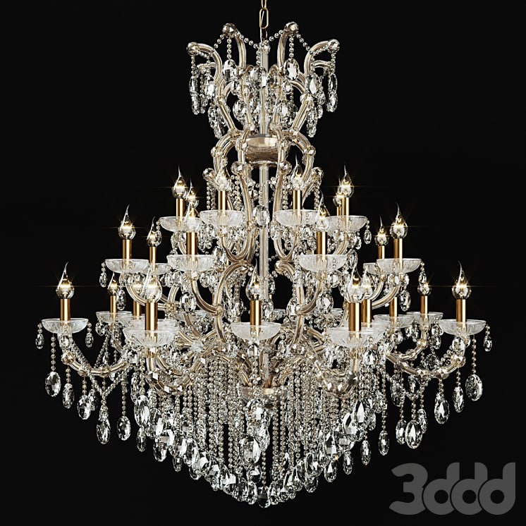 Chandelier Crystal Lux Hollywood SP16 + 8 + 8 Gold