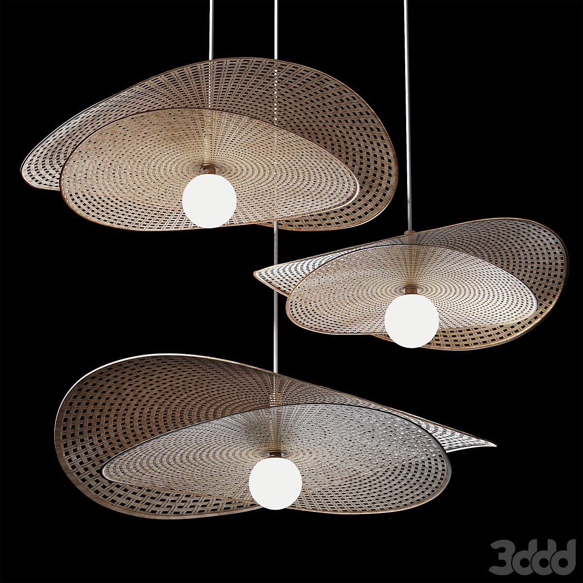 Rattan pendant Light 10