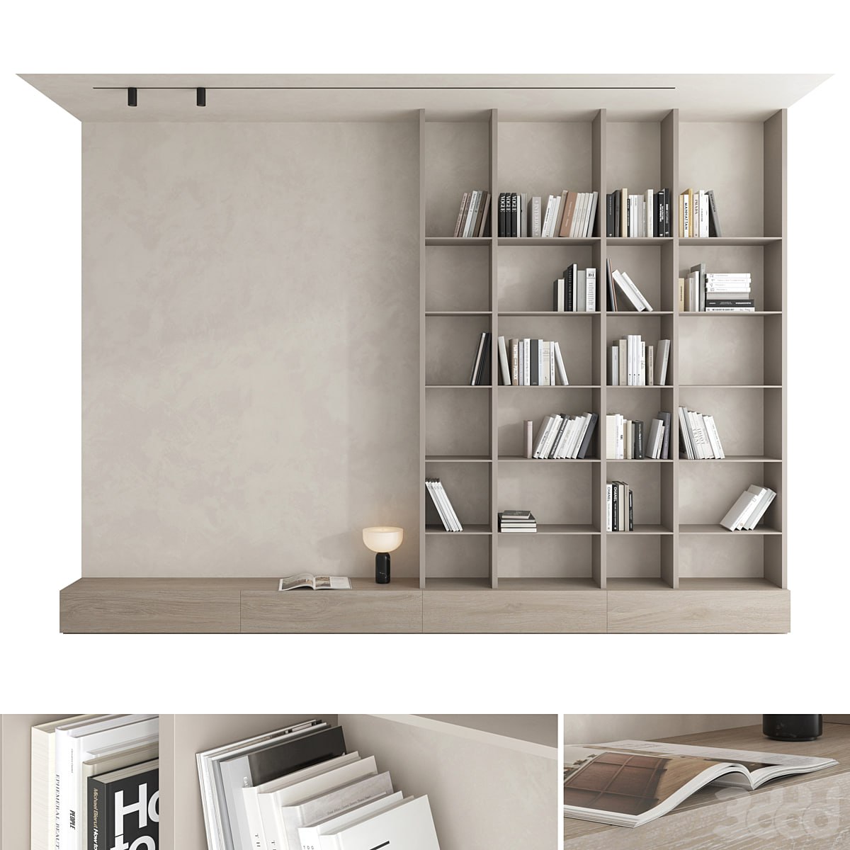 Bookcase set 01