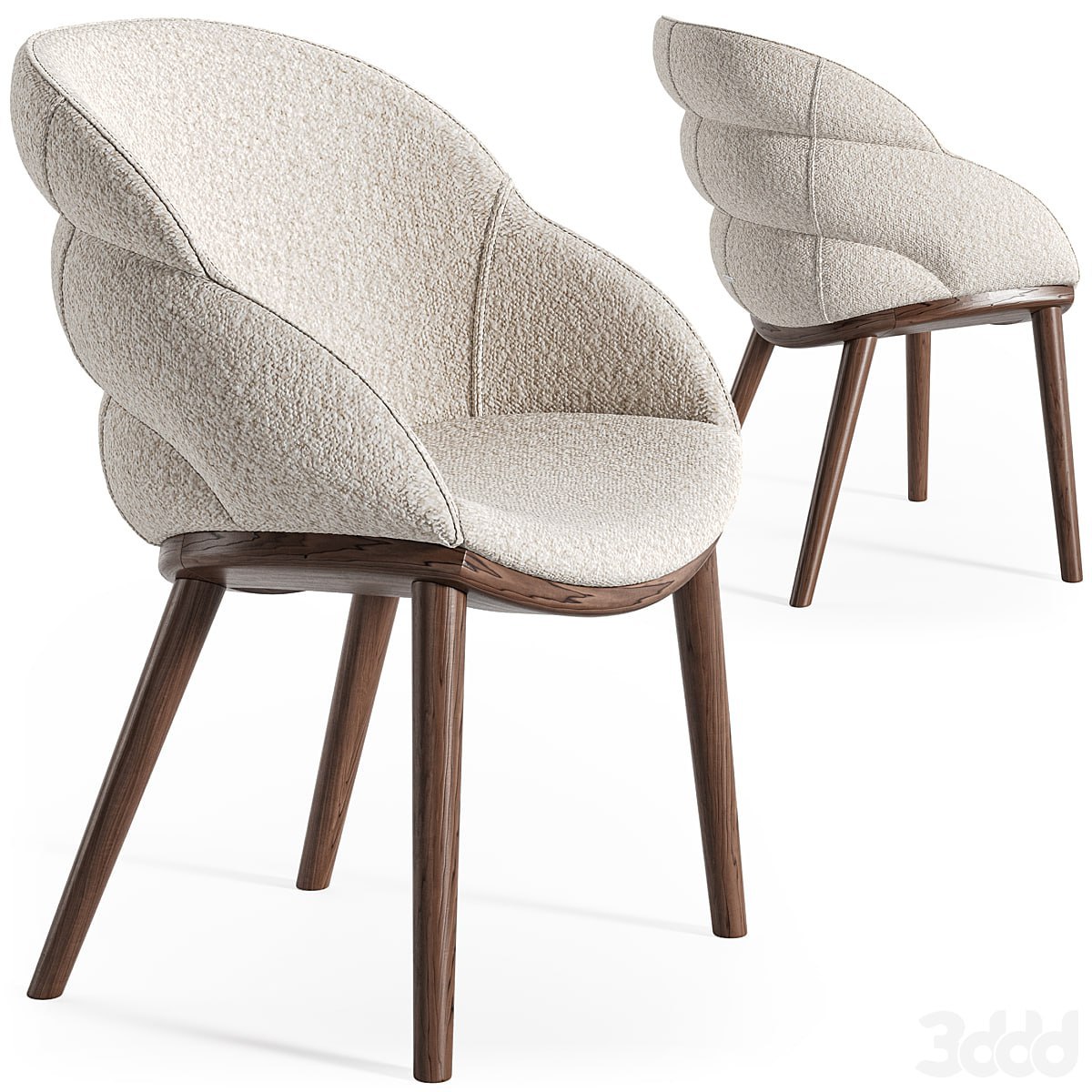 Cattelan Italia Camilla wood armchair