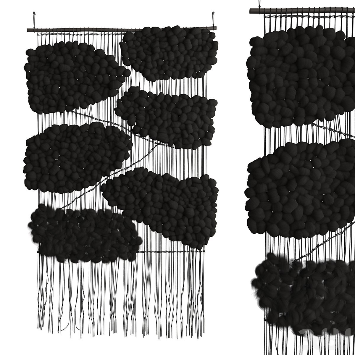 Tapestry Cloud Black by Helen Loom