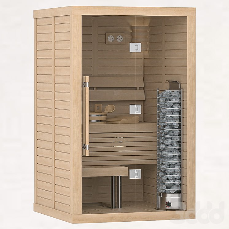 Finnish sauna Sawo Glass Front