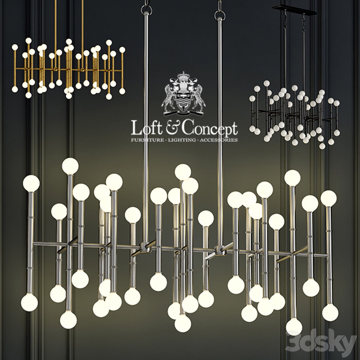 Chandelier Meurice Rectangular Chandelier Jonathan Adler