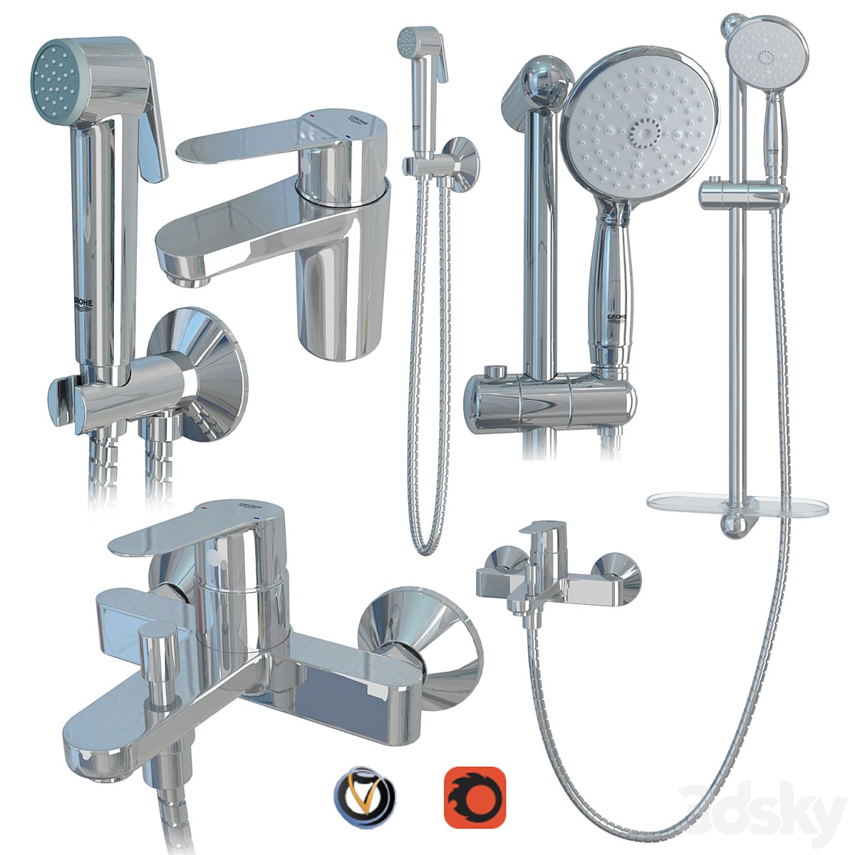 GROHE BauEdge faucet set