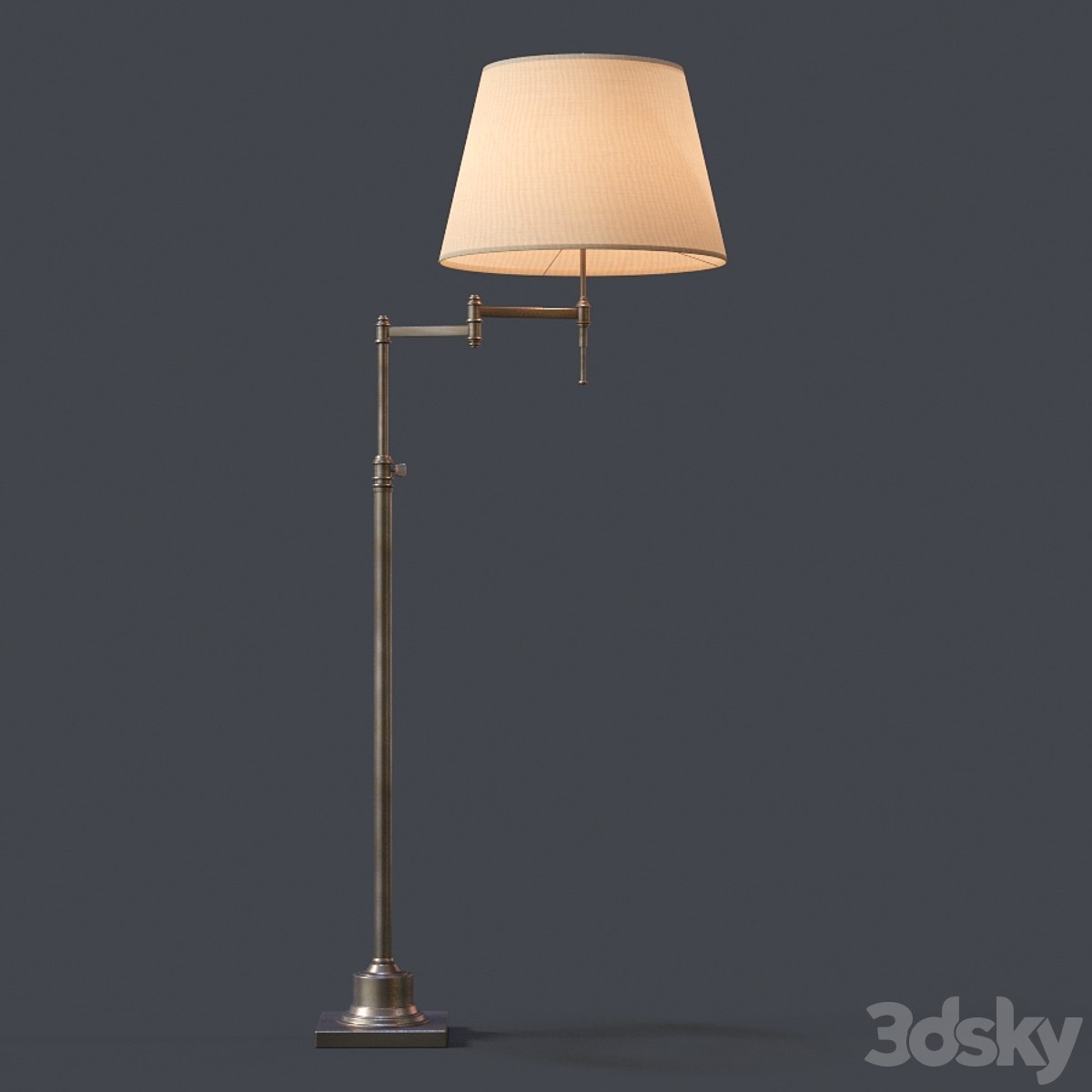 Library Swing-Arm Floor Lamp