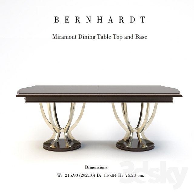 dining table Bernhardt Miramont