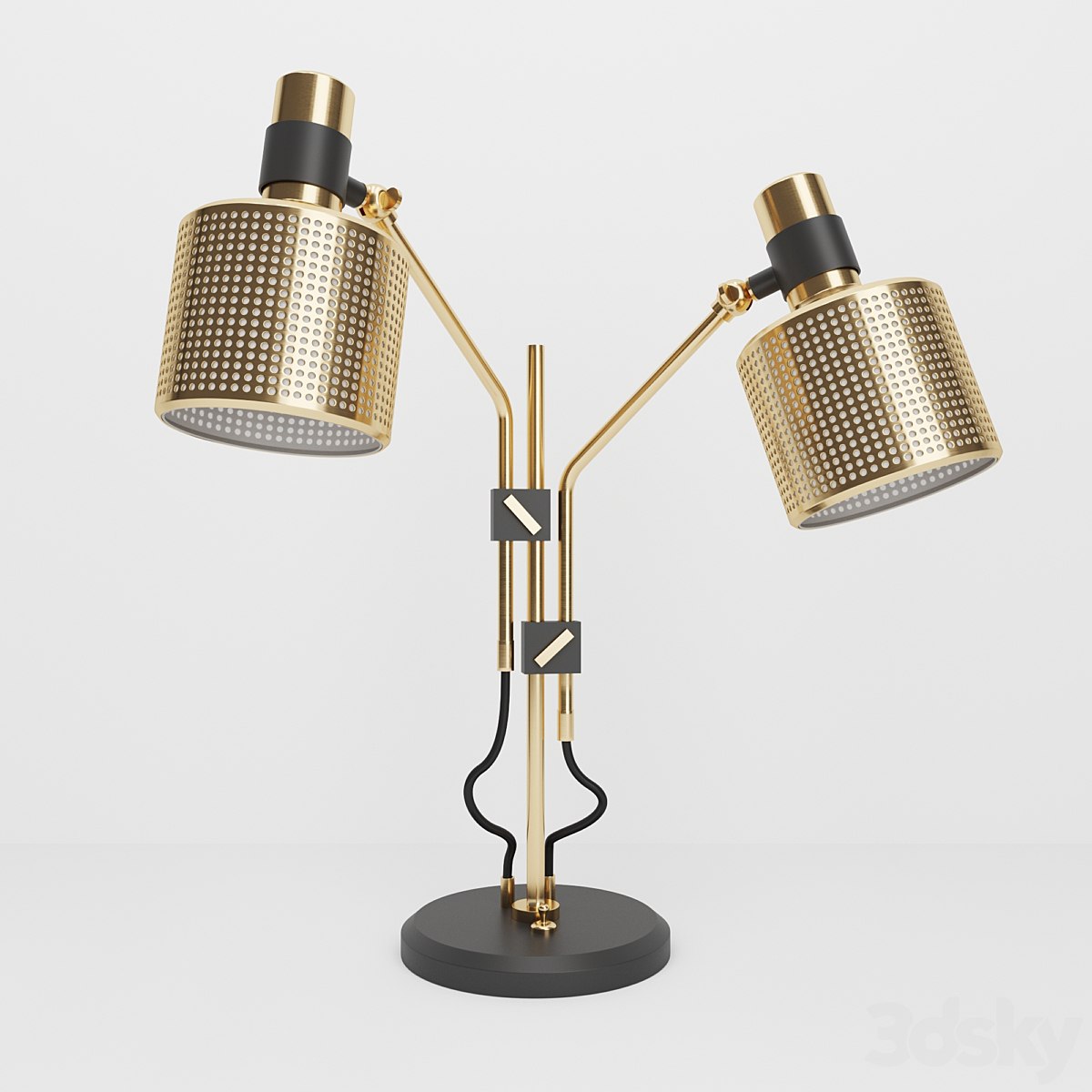 Bert Frank Riddle Double Table Light