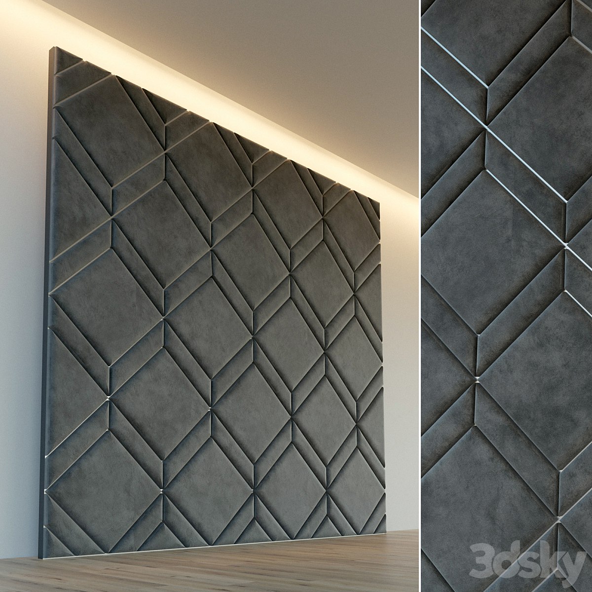 Decorative wall. Soft panel. 31