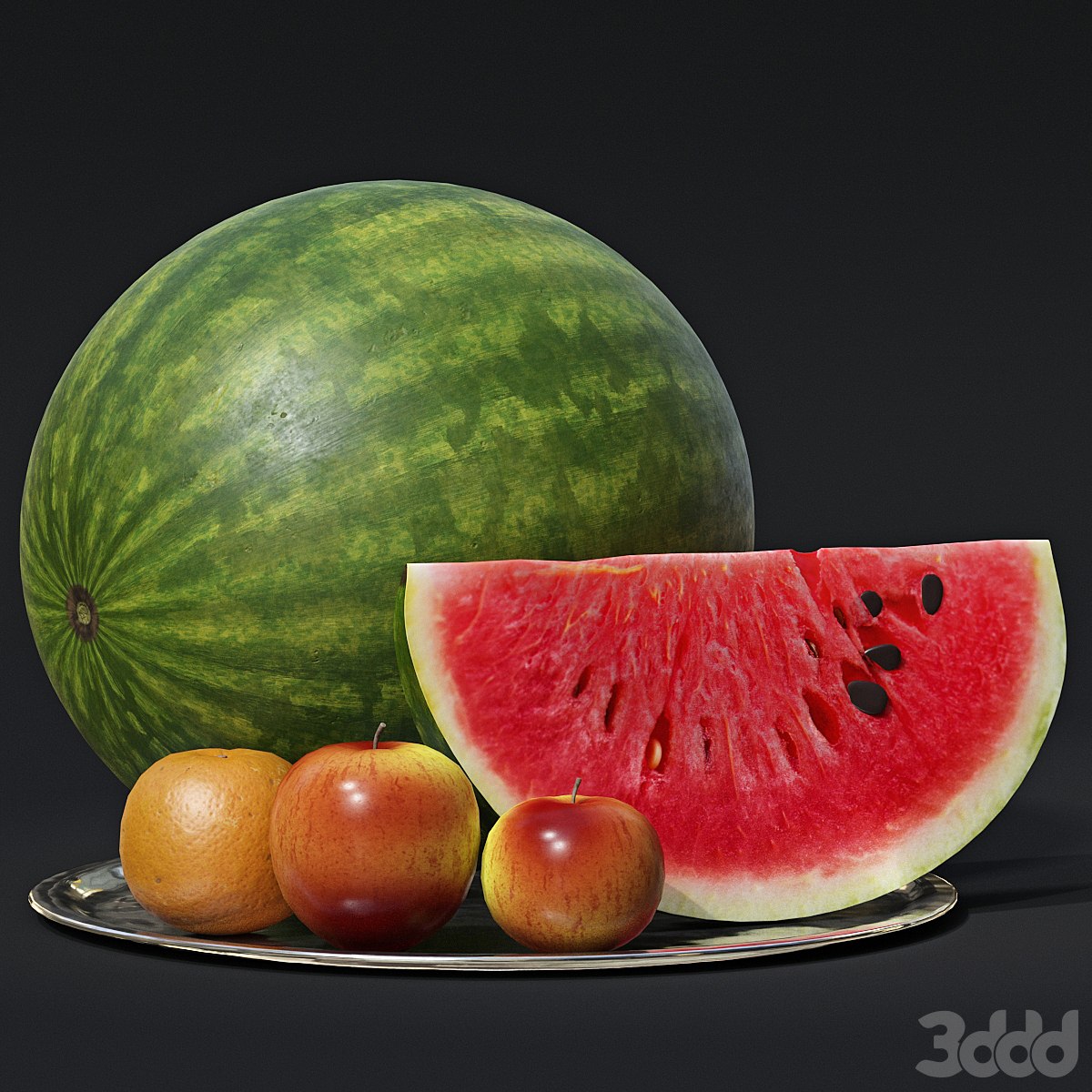 Watermelon with fruits