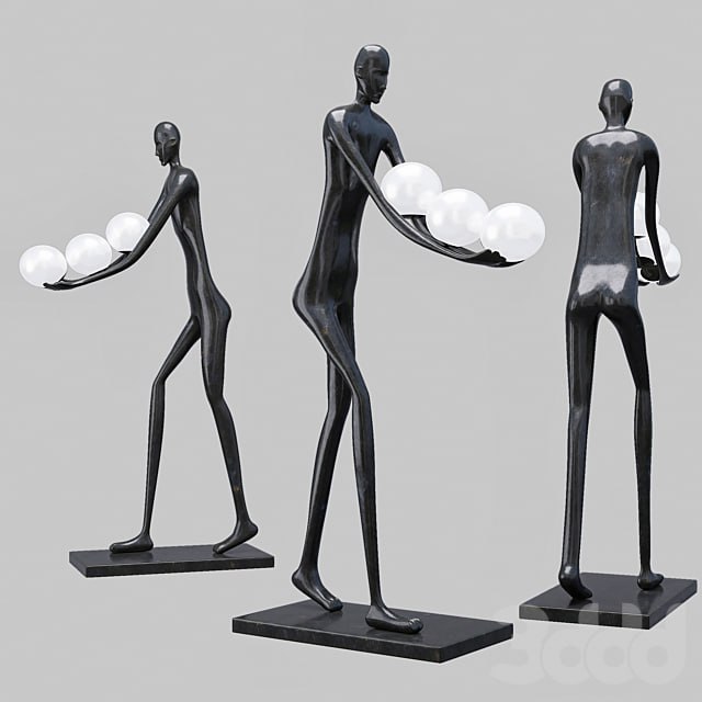 Floor lamp KIND BLACK H187