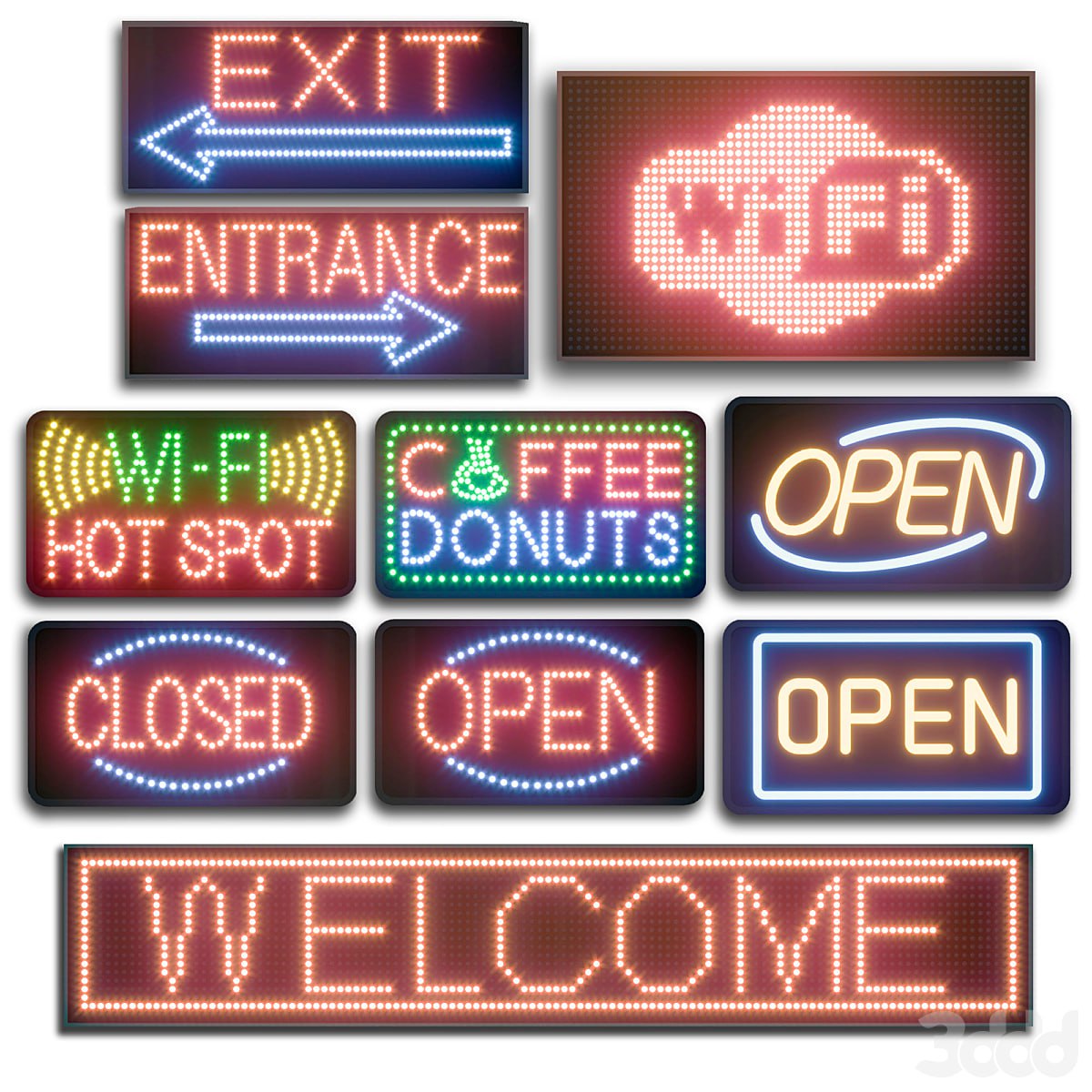 LED display modules. Set 04