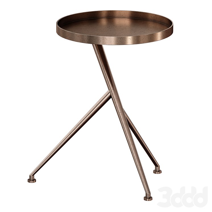 Cecilia Antique Rust Metal Accent Table (Crate and Barrel)