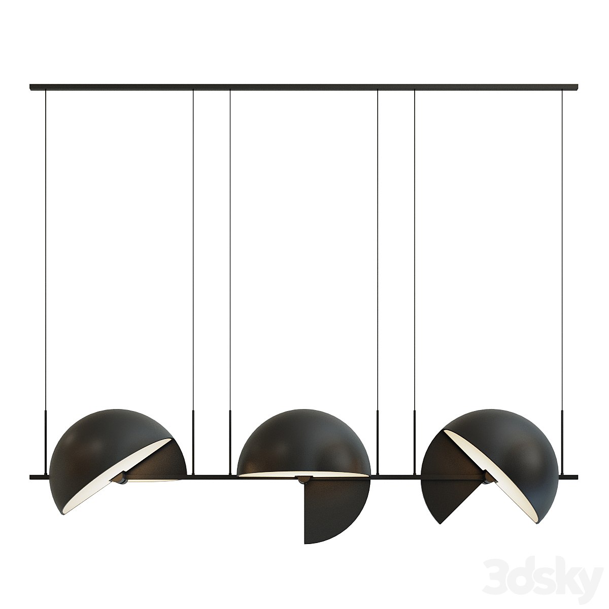 Pendant lamp Trapeze Triplette by oblure