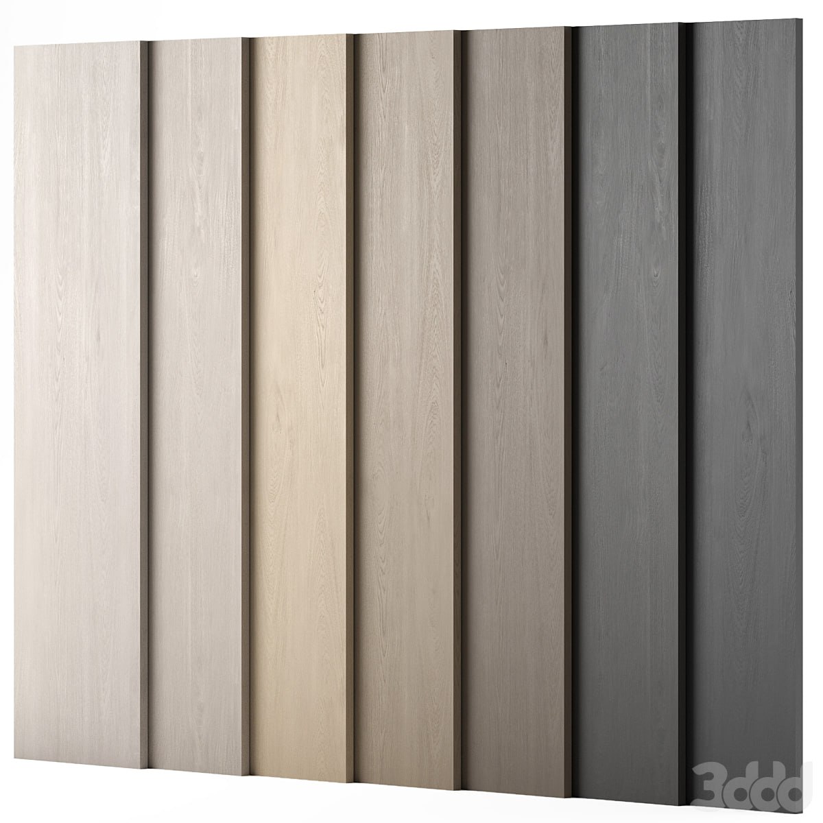 Wood materials Oak - 7 colors - set 07