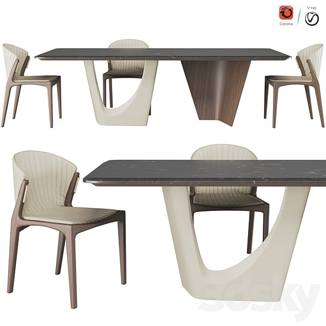 Pinnacle table And Luisa chair