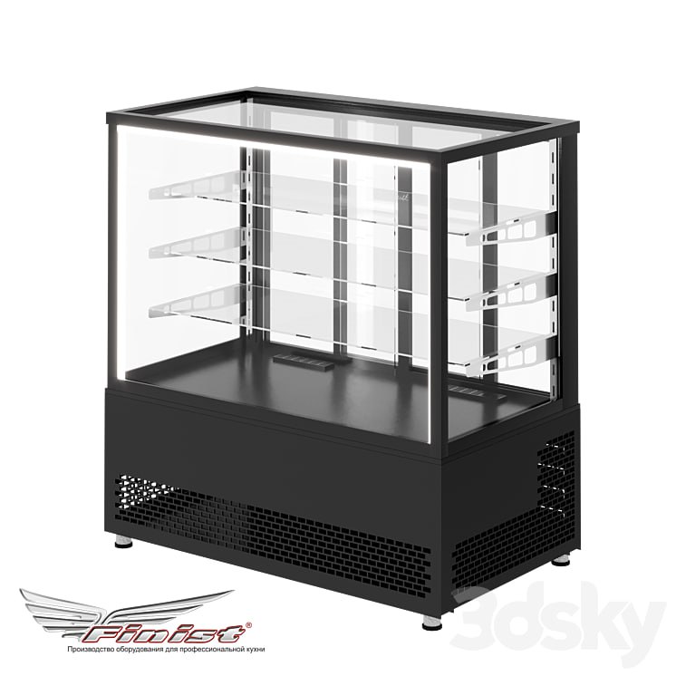 Floor refrigerated display case Finist JOBS 1200x700x1260