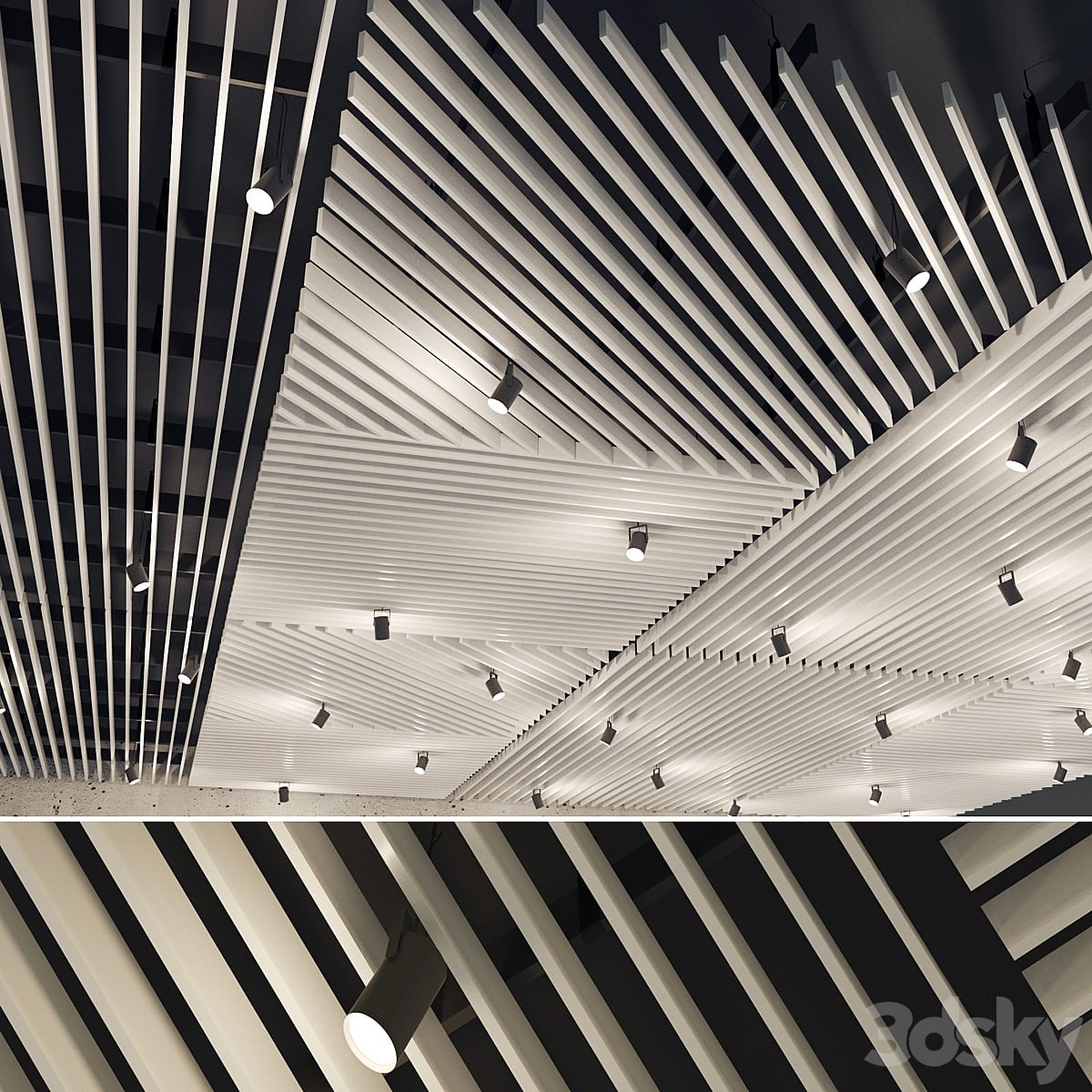 False ceiling rack. 20