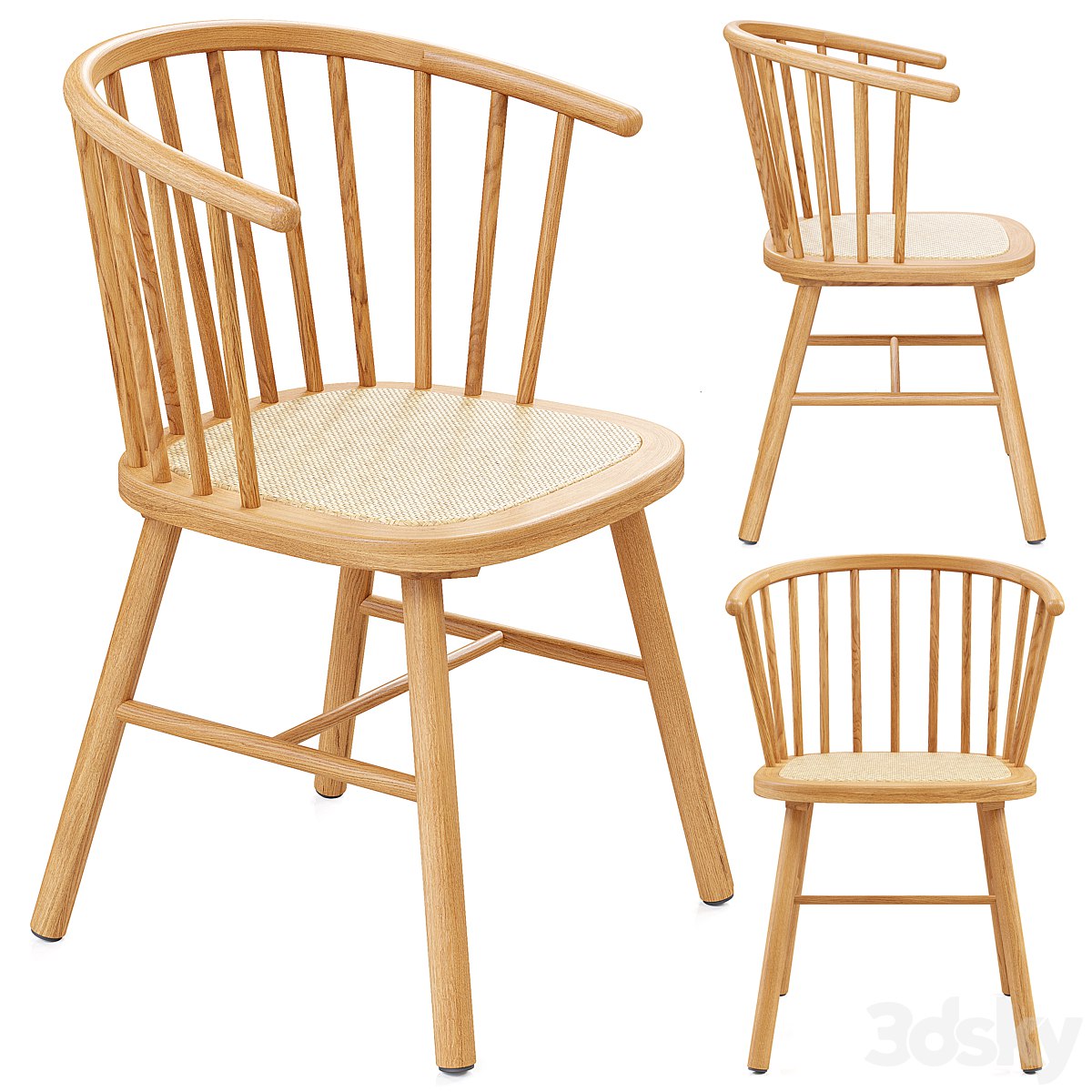 Zara Home - The ash wood chair with rattan seat