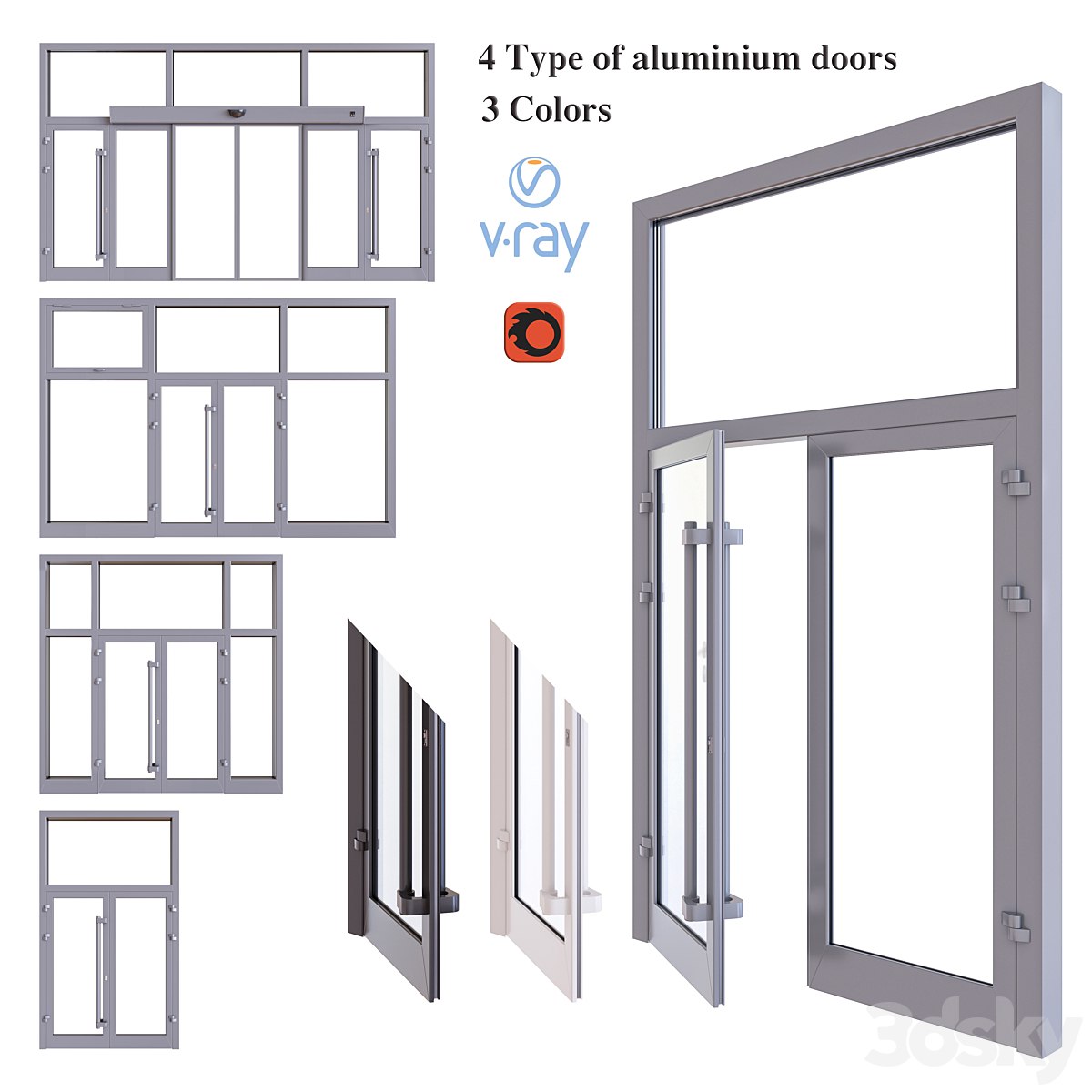 Aluminum door