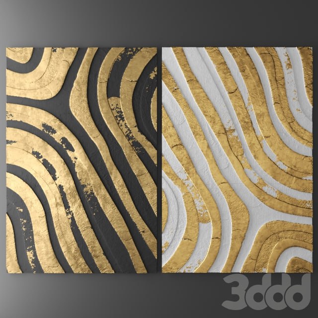 Decor for wall. Panel. 3D